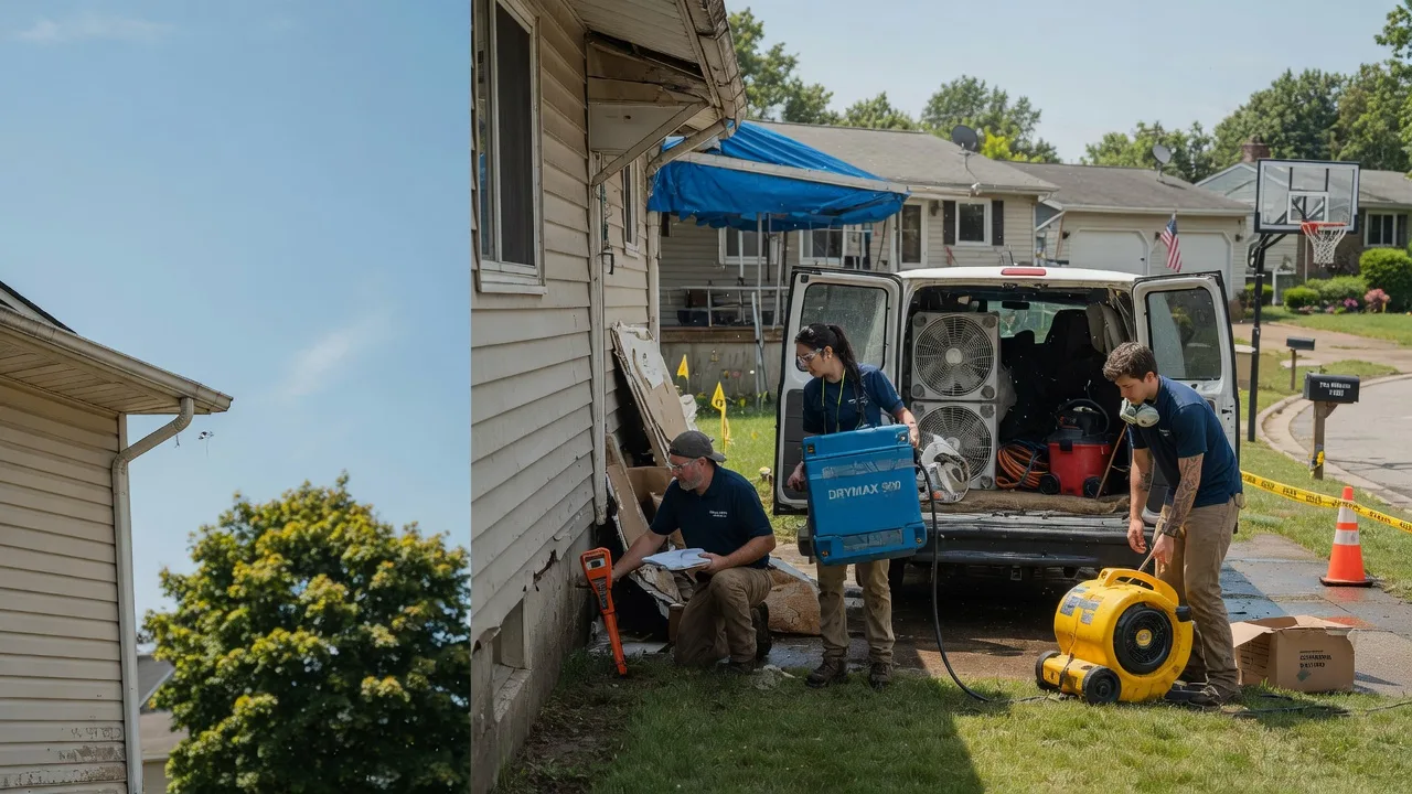 Ceiling Leak Cleanup in Edinburg, IL near me